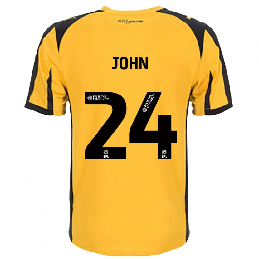 Danxen Kinderen Kyle John #24 Oranje Zwart Uitshirt Uittenue 2025/26 T-Shirt België
