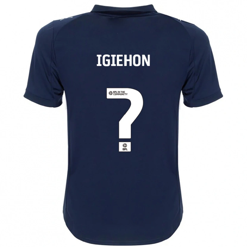 Danxen Kinderen Elijah Igiehon #0 Marine Wit Uitshirt Uittenue 2025/26 T-Shirt België
