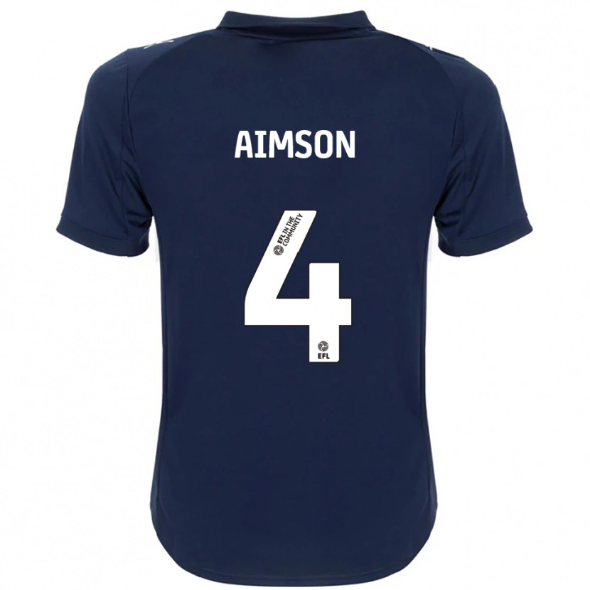 Danxen Kinderen Will Aimson #4 Marine Wit Uitshirt Uittenue 2025/26 T-Shirt België