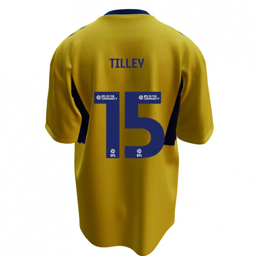 Danxen Kinderen James Tilley #15 Geel Blauw Uitshirt Uittenue 2025/26 T-Shirt België