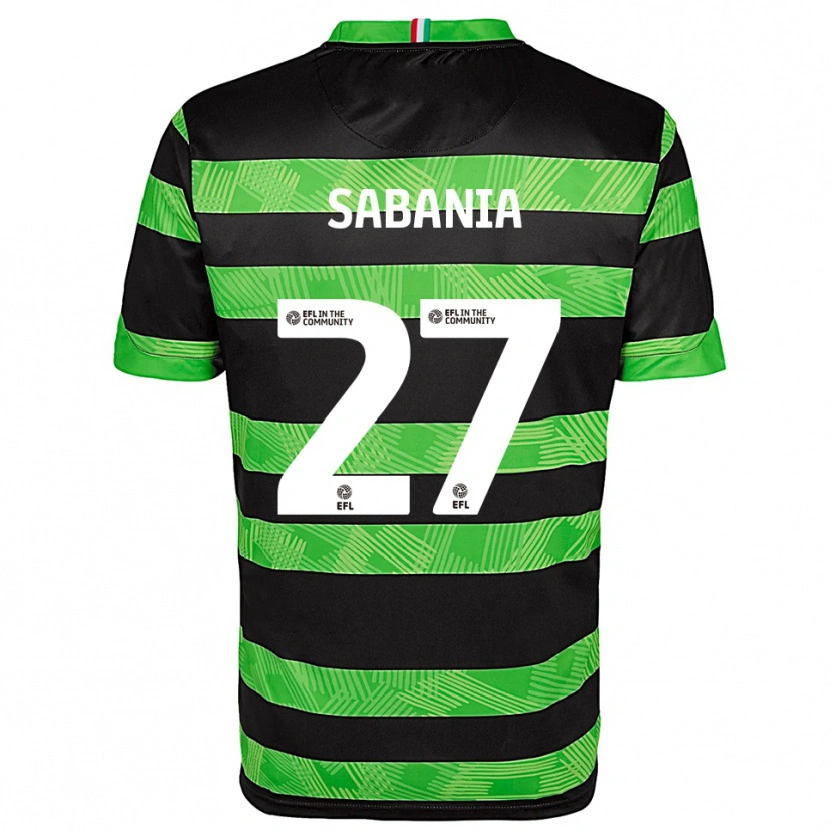 Danxen Kinderen Nadia Sabania #27 Zwart Groen Uitshirt Uittenue 2025/26 T-Shirt België
