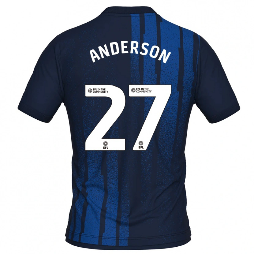 Danxen Kinderen Taylor Anderson #27 Marine Wit Uitshirt Uittenue 2025/26 T-Shirt België