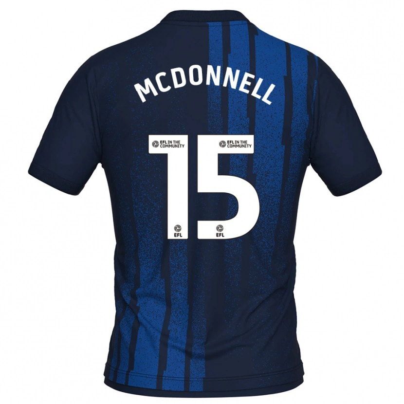 Danxen Kinderen Jamie Mcdonnell #15 Marine Wit Uitshirt Uittenue 2025/26 T-Shirt België