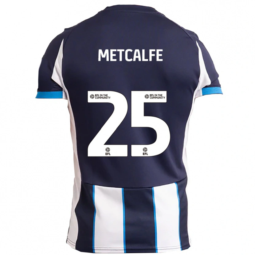 Danxen Kinderen Max Metcalfe #25 Wit Marine Uitshirt Uittenue 2025/26 T-Shirt België