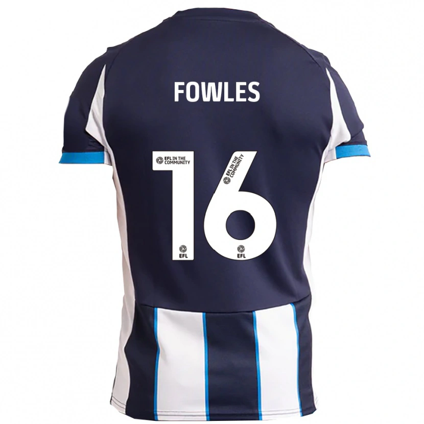 Danxen Kinderen Josh Fowles #16 Wit Marine Uitshirt Uittenue 2025/26 T-Shirt België