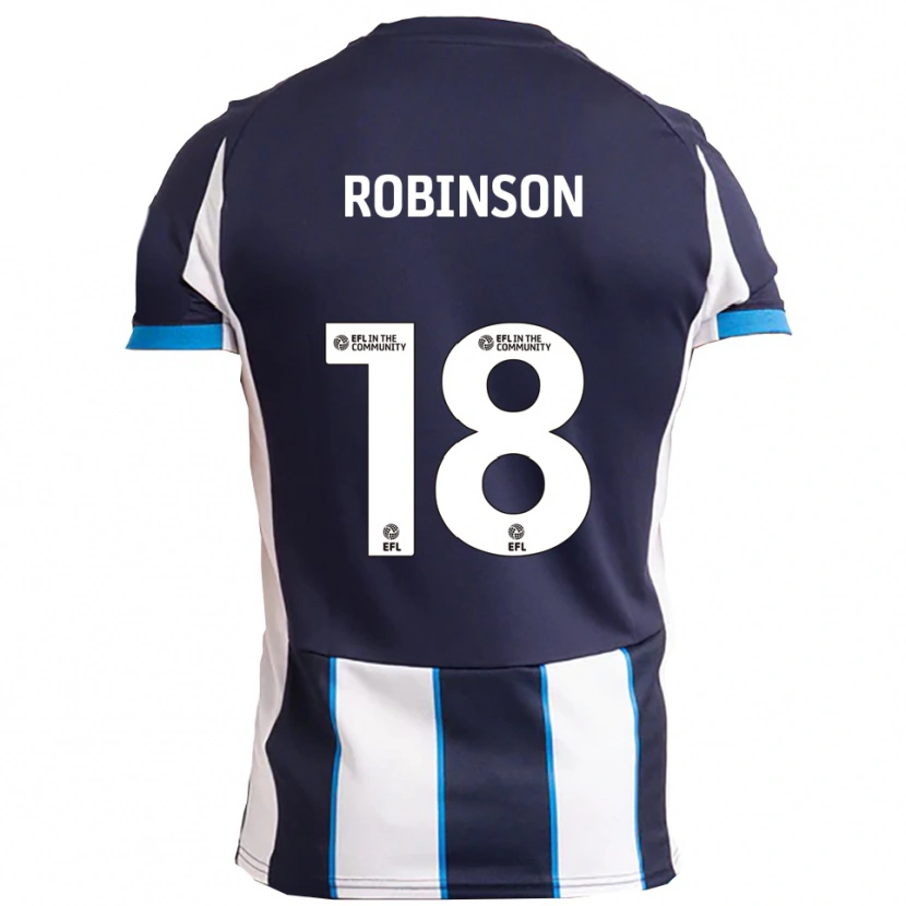 Danxen Kinderen Josh Robinson #18 Wit Marine Uitshirt Uittenue 2025/26 T-Shirt België