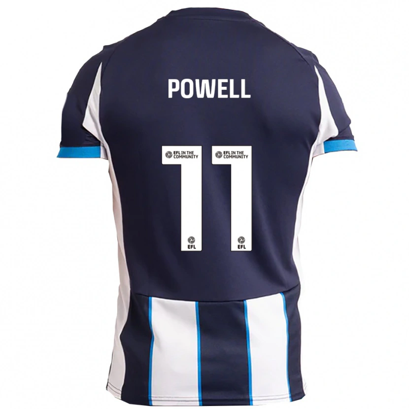 Danxen Kinderen Nick Powell #11 Wit Marine Uitshirt Uittenue 2025/26 T-Shirt België