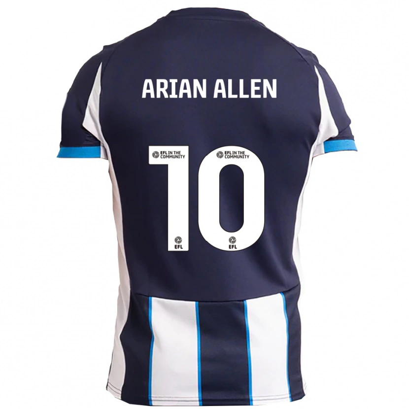 Danxen Kinderen Arian Allen #10 Wit Marine Uitshirt Uittenue 2025/26 T-Shirt België