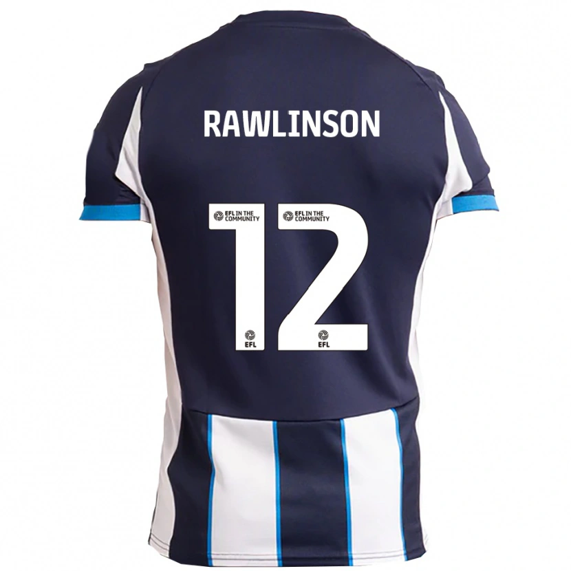 Danxen Kinderen Louie Rawlinson #12 Wit Marine Uitshirt Uittenue 2025/26 T-Shirt België