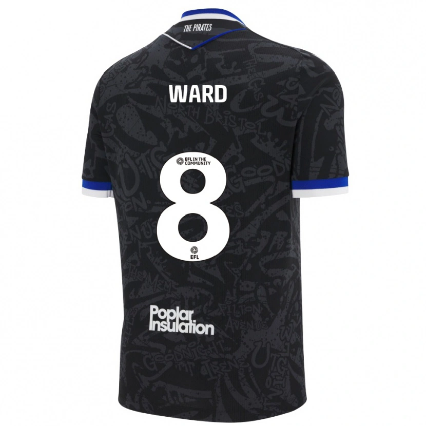 Danxen Kinderen Grant Ward #8 Zwart Wit Uitshirt Uittenue 2025/26 T-Shirt België
