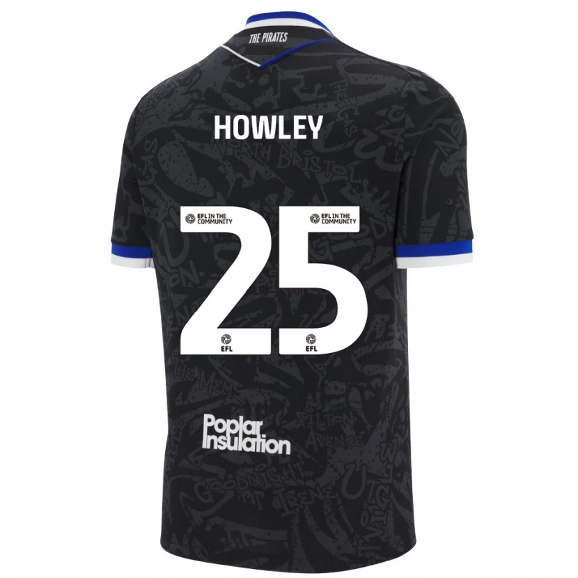 Danxen Kinderen Ryan Howley #25 Zwart Wit Uitshirt Uittenue 2025/26 T-Shirt België