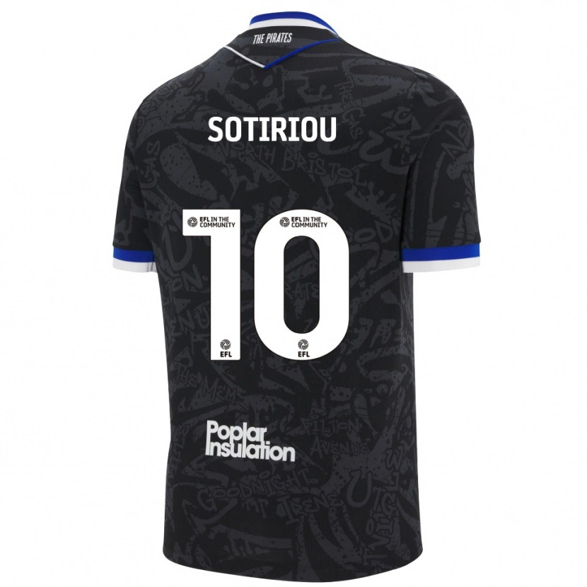Danxen Kinderen Ruel Sotiriou #10 Zwart Wit Uitshirt Uittenue 2025/26 T-Shirt België