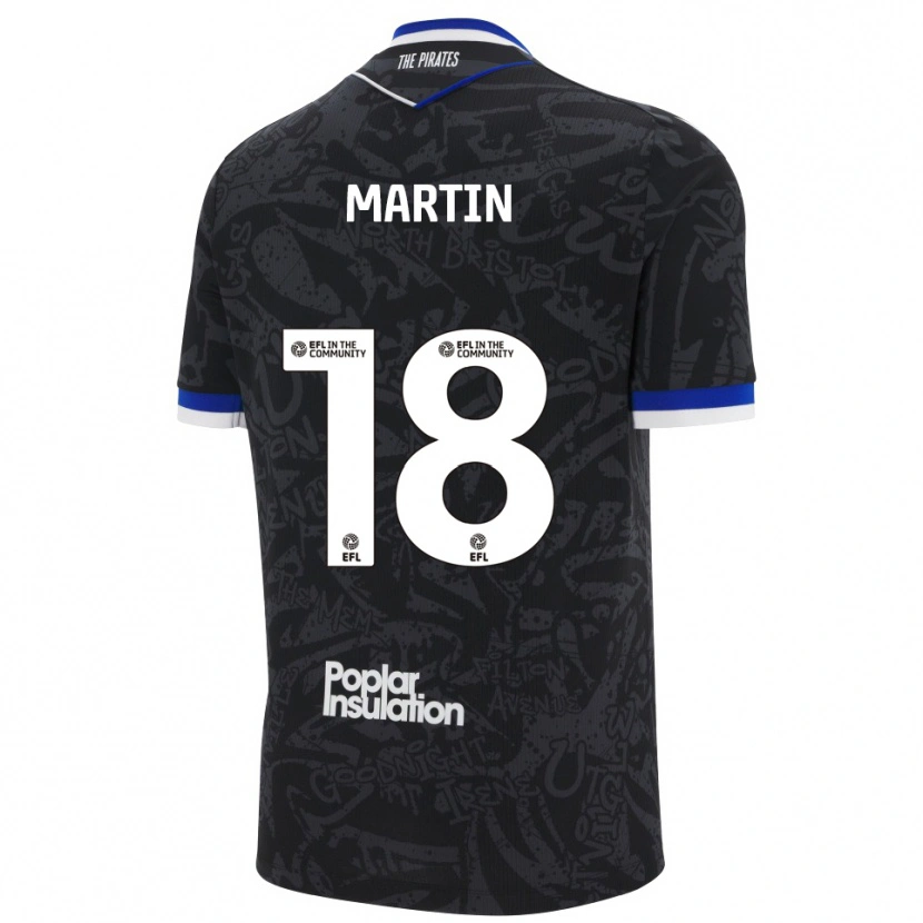 Danxen Kinderen Chris Martin #18 Zwart Wit Uitshirt Uittenue 2025/26 T-Shirt België