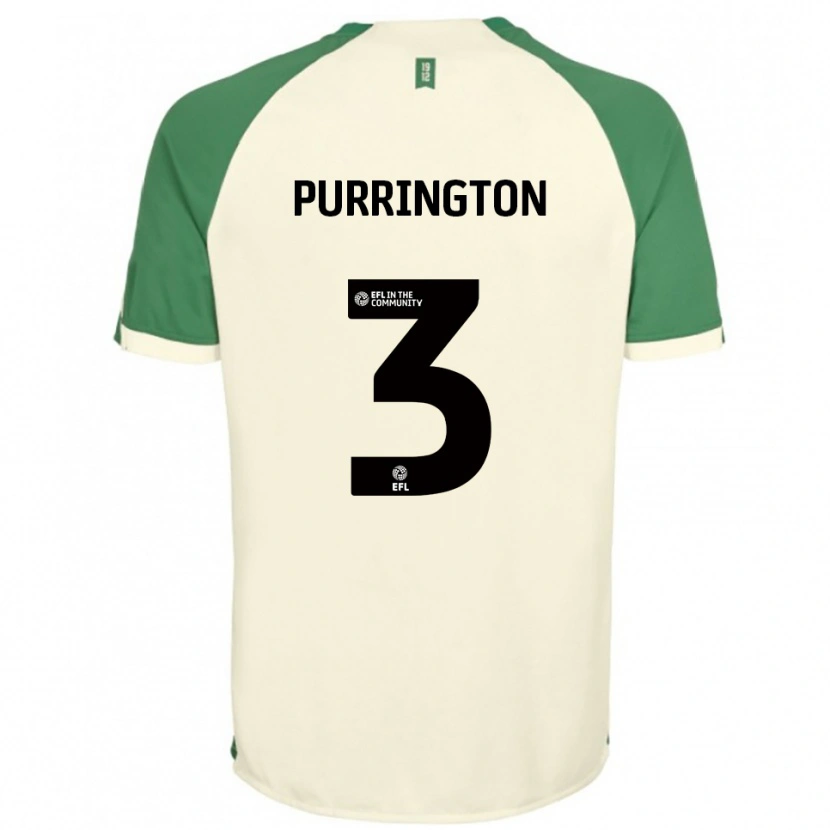 Danxen Kinderen Ben Purrington #3 Gebroken Wit Groen Uitshirt Uittenue 2025/26 T-Shirt België