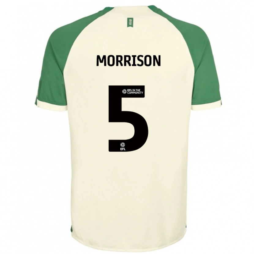 Danxen Kinderen Michael Morrison #5 Gebroken Wit Groen Uitshirt Uittenue 2025/26 T-Shirt België