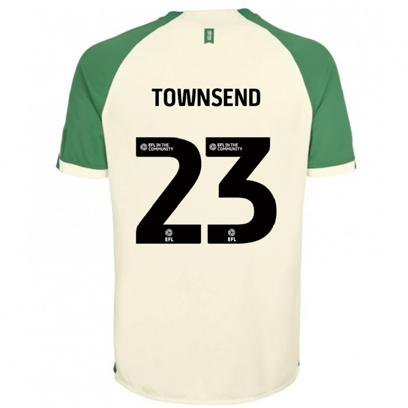 Danxen Kinderen Eleanor Townsend #23 Gebroken Wit Groen Uitshirt Uittenue 2025/26 T-Shirt België