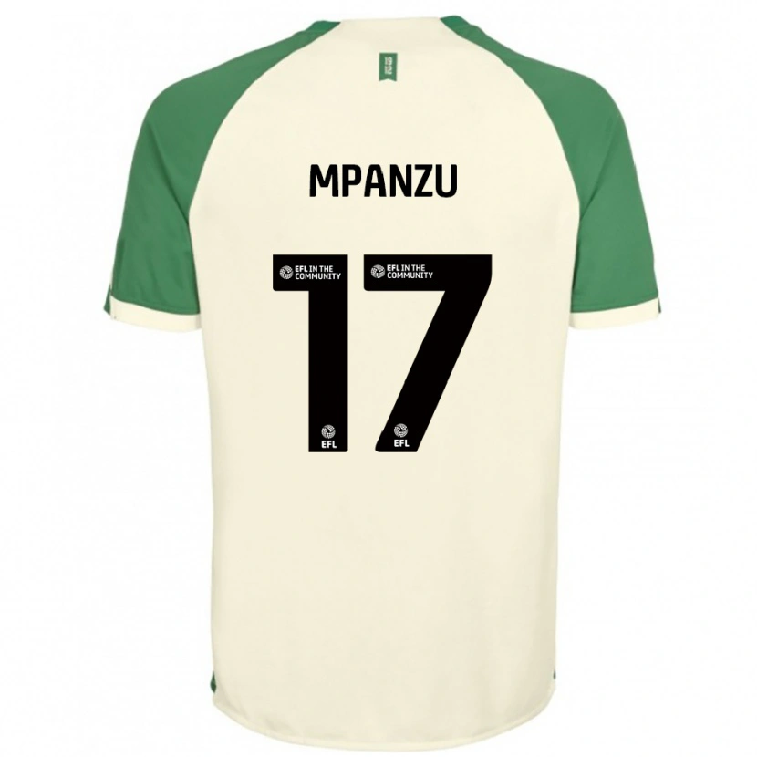 Danxen Kinderen Pelly Ruddock Mpanzu #17 Gebroken Wit Groen Uitshirt Uittenue 2025/26 T-Shirt België