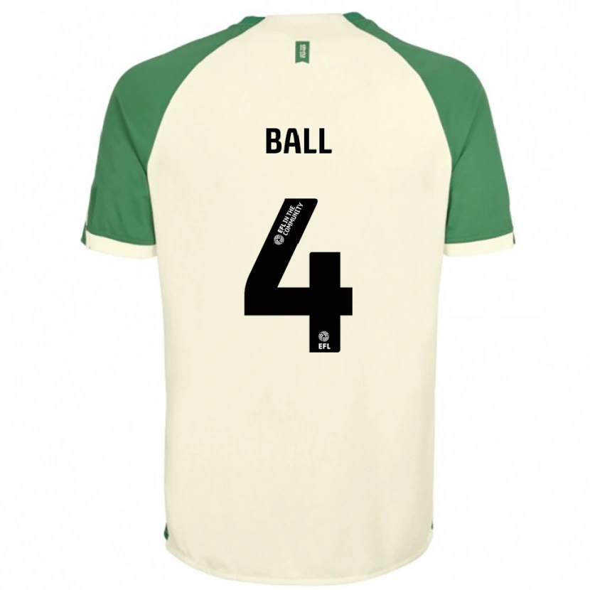 Danxen Kinderen Dominic Ball #4 Gebroken Wit Groen Uitshirt Uittenue 2025/26 T-Shirt België