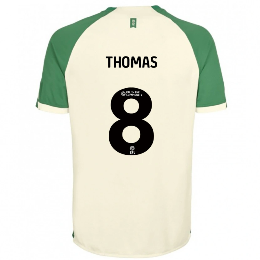 Danxen Kinderen George Thomas #8 Gebroken Wit Groen Uitshirt Uittenue 2025/26 T-Shirt België