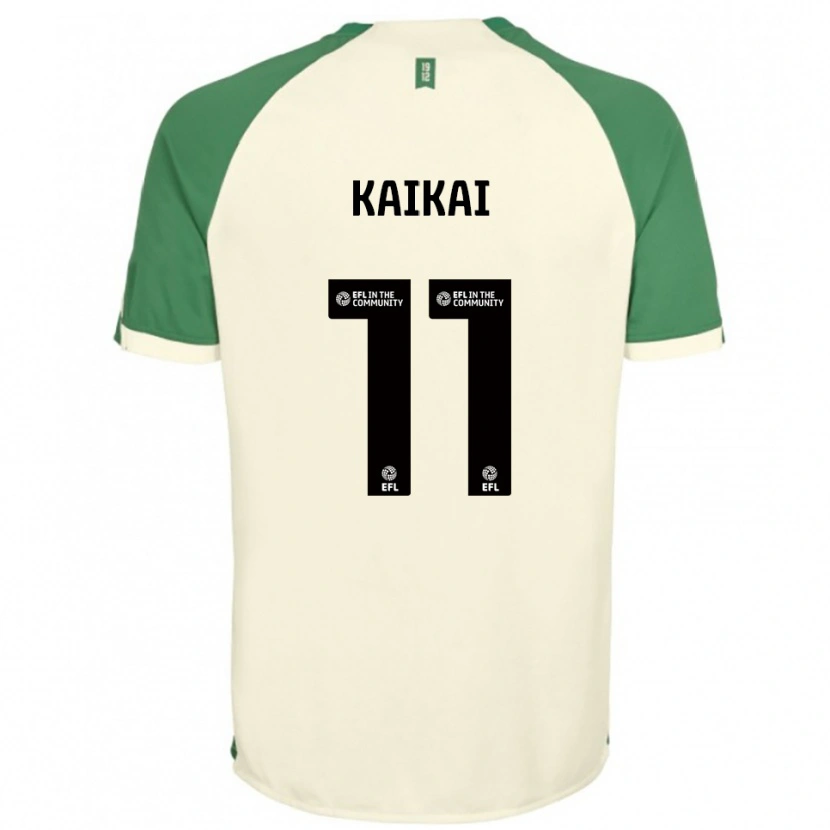 Danxen Kinderen Sullay Kaikai #11 Gebroken Wit Groen Uitshirt Uittenue 2025/26 T-Shirt België