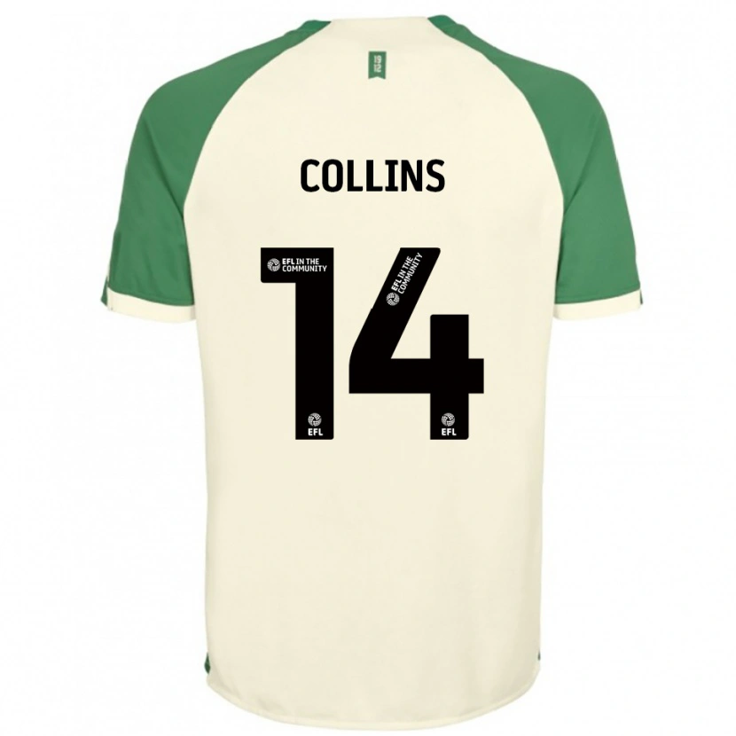 Danxen Kinderen Natasha Collins #14 Gebroken Wit Groen Uitshirt Uittenue 2025/26 T-Shirt België