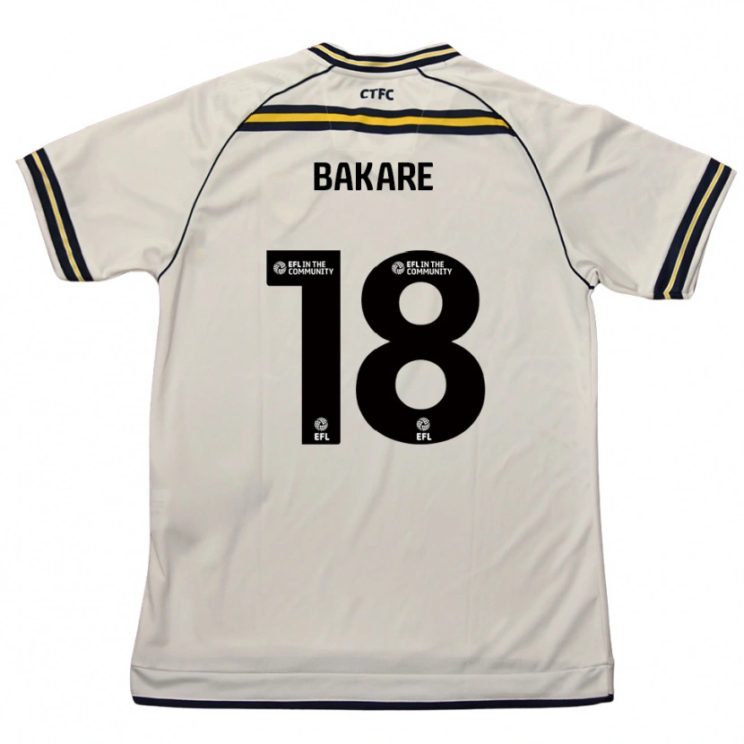 Danxen Kinderen Ibrahim Bakare #18 Wit Marine Uitshirt Uittenue 2025/26 T-Shirt België