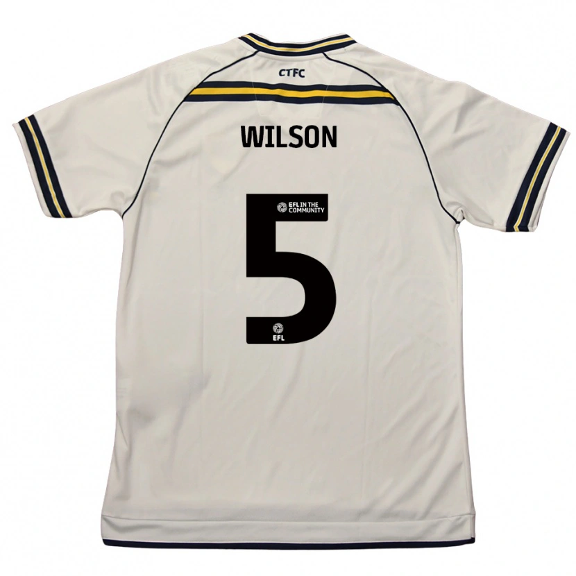 Danxen Kinderen James Wilson #5 Wit Marine Uitshirt Uittenue 2025/26 T-Shirt België