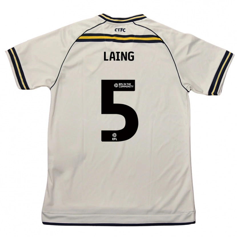 Danxen Kinderen Levi Laing #5 Wit Marine Uitshirt Uittenue 2025/26 T-Shirt België