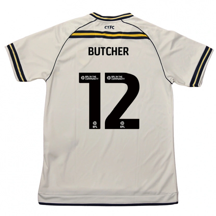 Danxen Kinderen Henna Butcher #12 Wit Marine Uitshirt Uittenue 2025/26 T-Shirt België