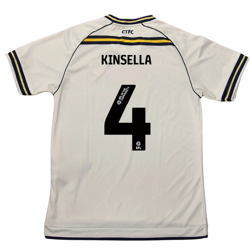 Danxen Kinderen Liam Kinsella #4 Wit Marine Uitshirt Uittenue 2025/26 T-Shirt België