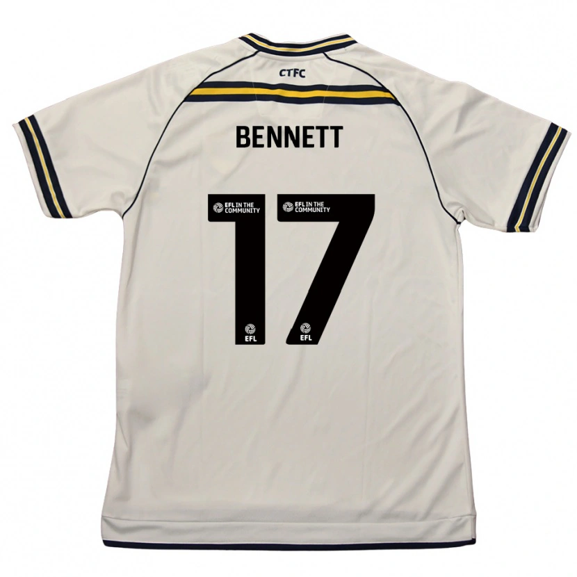 Danxen Kinderen Scot Bennett #17 Wit Marine Uitshirt Uittenue 2025/26 T-Shirt België