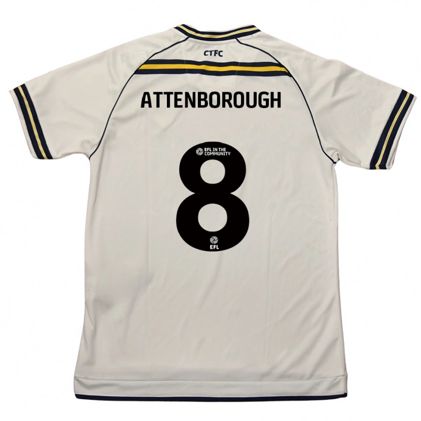 Danxen Kinderen Megan Attenborough #8 Wit Marine Uitshirt Uittenue 2025/26 T-Shirt België