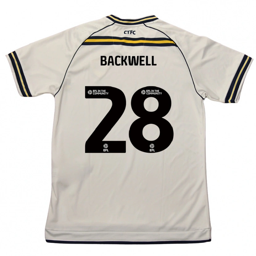 Danxen Kinderen Tommy Backwell #28 Wit Marine Uitshirt Uittenue 2025/26 T-Shirt België