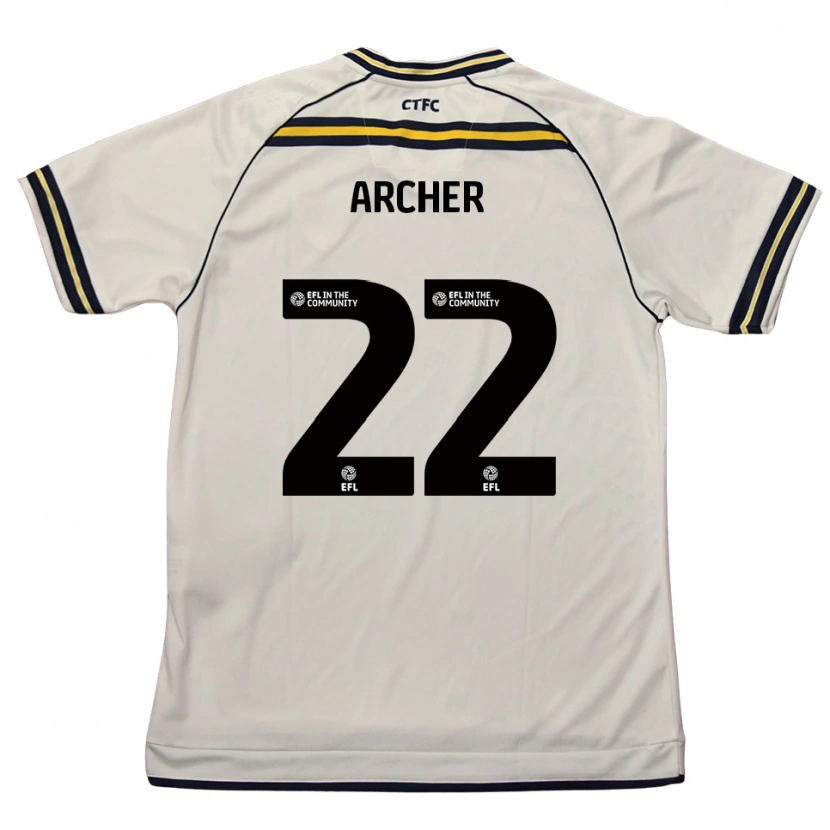 Danxen Kinderen Ethon Archer #22 Wit Marine Uitshirt Uittenue 2025/26 T-Shirt België