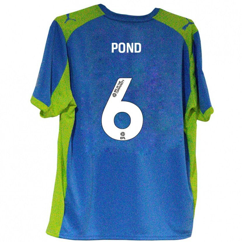 Danxen Kinderen Nathan Pond #6 Hemelsblauw Geel Uitshirt Uittenue 2025/26 T-Shirt België