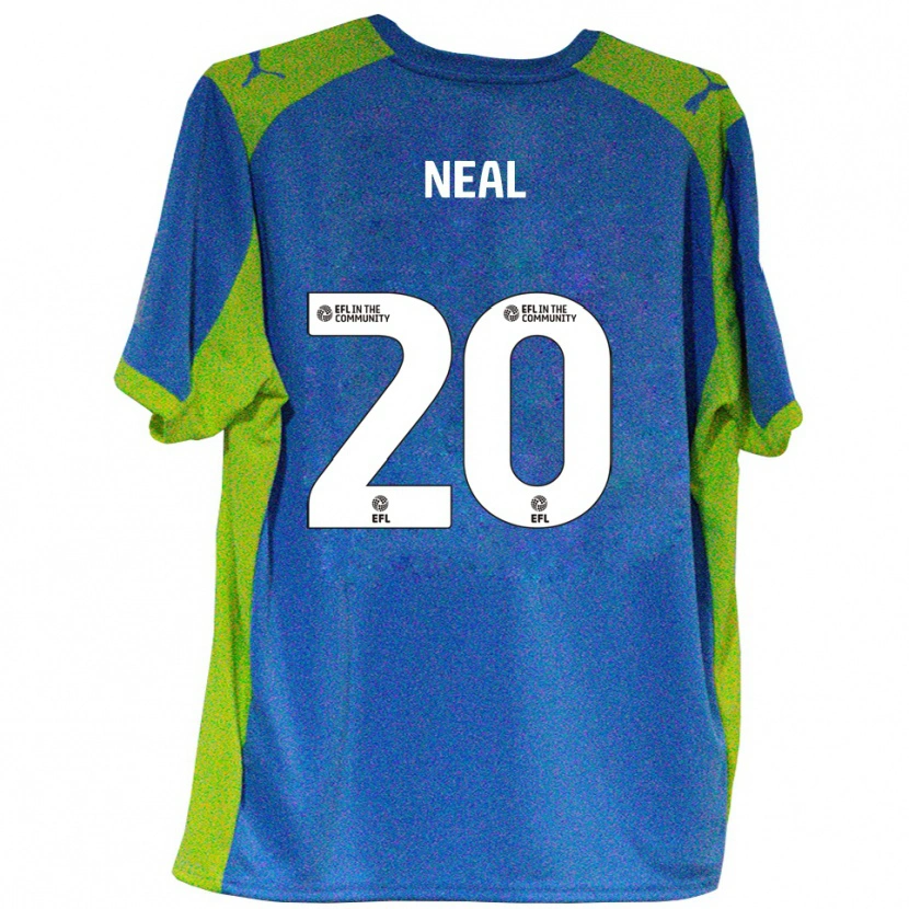 Danxen Kinderen Harrison Neal #20 Hemelsblauw Geel Uitshirt Uittenue 2025/26 T-Shirt België