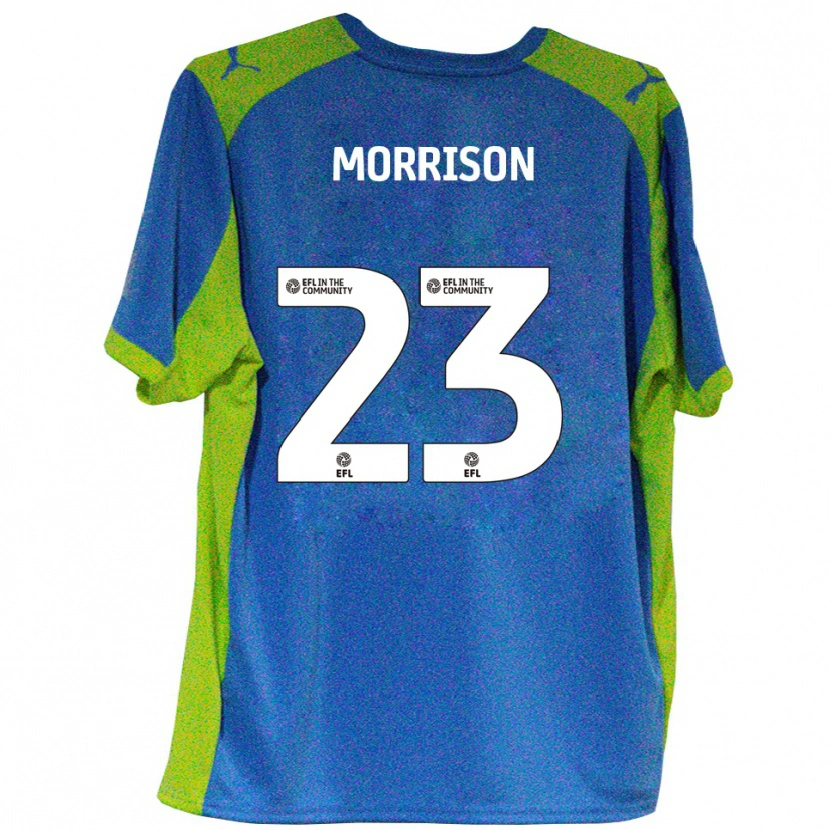 Danxen Kinderen George Morrison #23 Hemelsblauw Geel Uitshirt Uittenue 2025/26 T-Shirt België