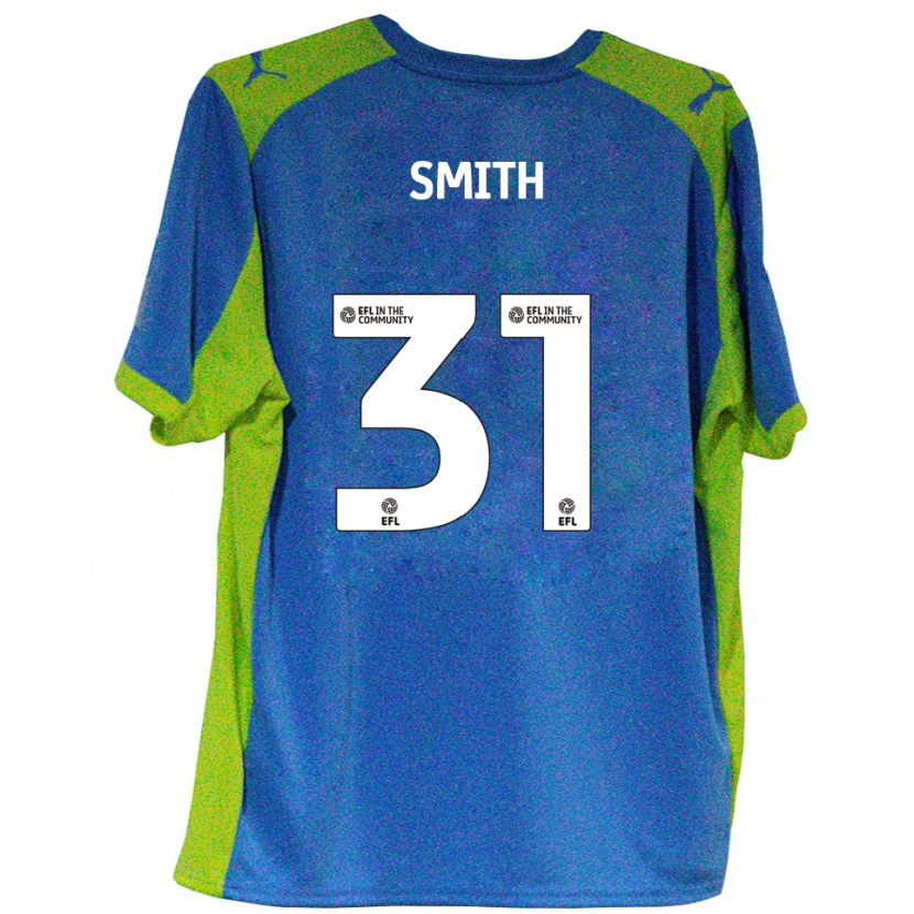Danxen Kinderen Pele Smith #31 Hemelsblauw Geel Uitshirt Uittenue 2025/26 T-Shirt België
