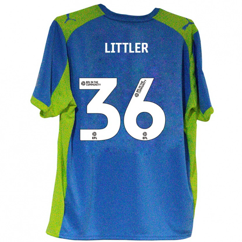 Danxen Kinderen Zack Littler #36 Hemelsblauw Geel Uitshirt Uittenue 2025/26 T-Shirt België