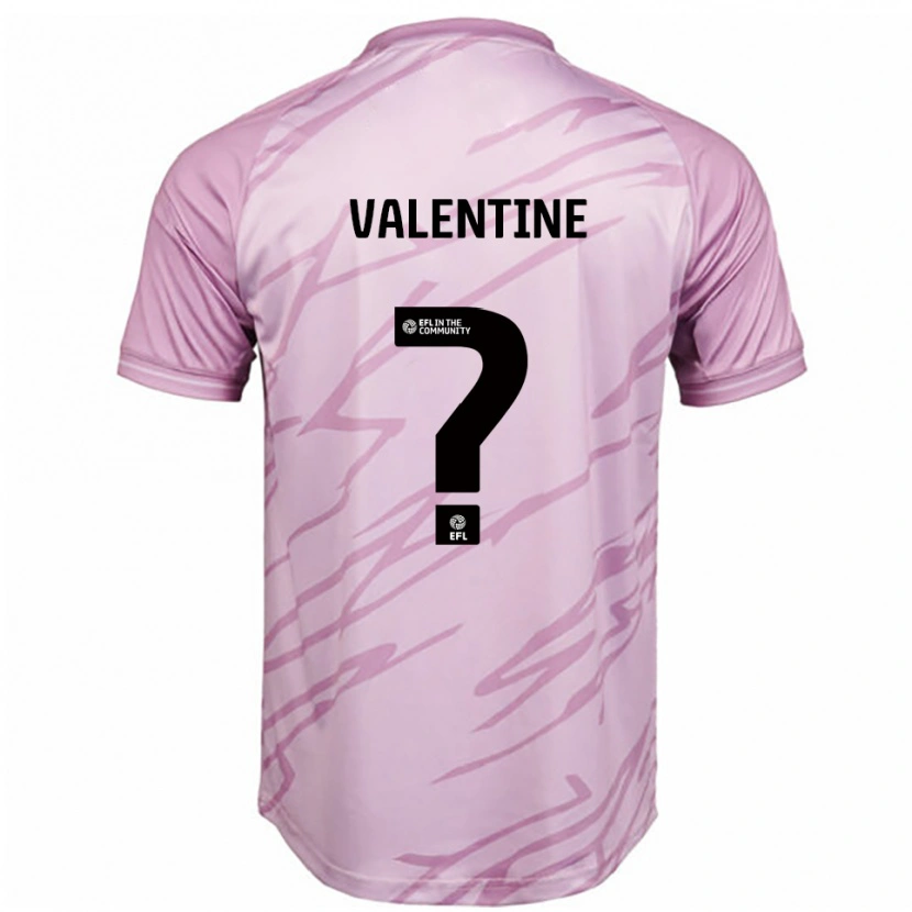 Danxen Kinderen Jayden Valentine #0 Roze Zwart Uitshirt Uittenue 2025/26 T-Shirt België