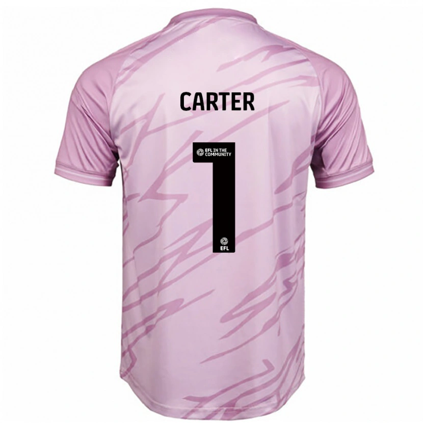 Danxen Kinderen Phoebe Carter #1 Roze Zwart Uitshirt Uittenue 2025/26 T-Shirt België