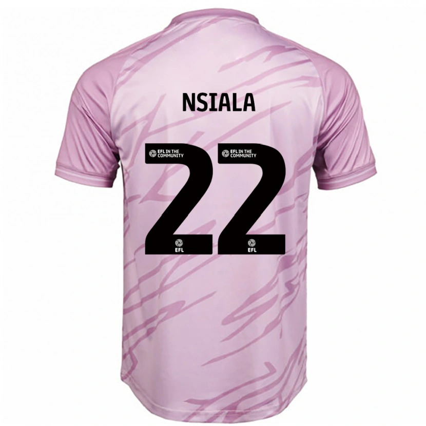 Danxen Kinderen Toto Nsiala #22 Roze Zwart Uitshirt Uittenue 2025/26 T-Shirt België