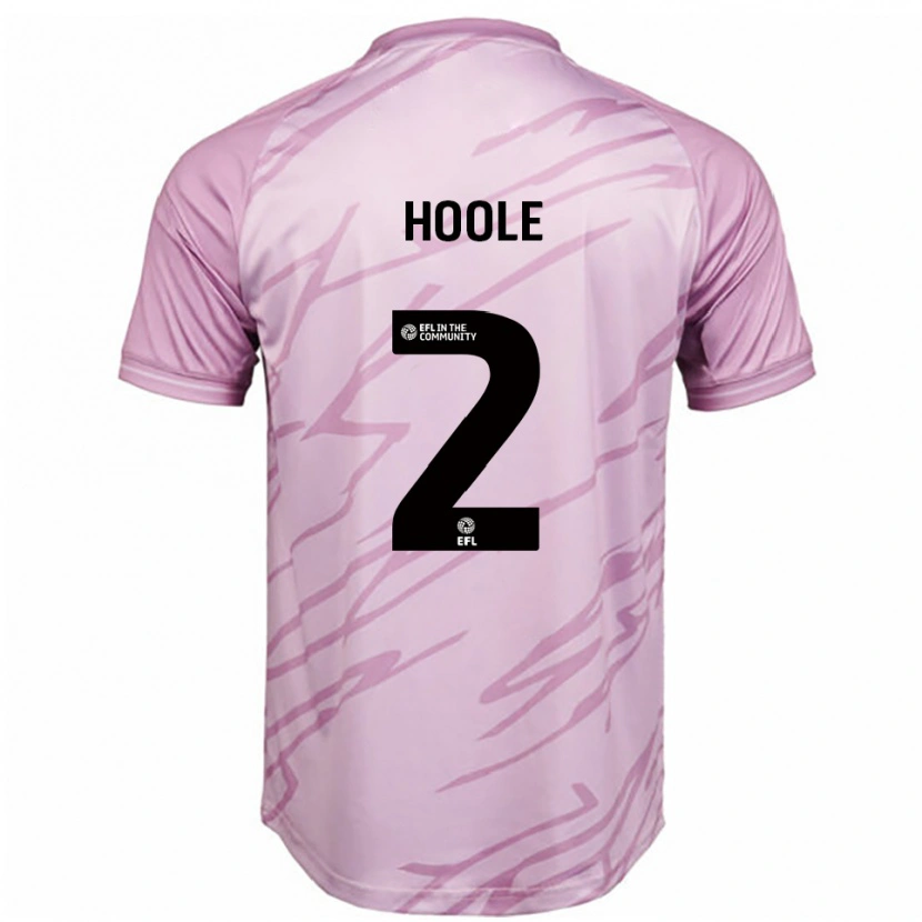 Danxen Kinderen Luca Hoole #2 Roze Zwart Uitshirt Uittenue 2025/26 T-Shirt België