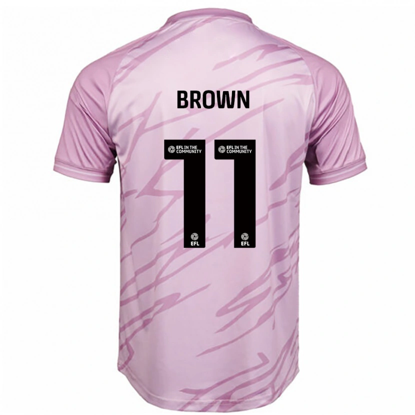 Danxen Kinderen Lucy Brown #11 Roze Zwart Uitshirt Uittenue 2025/26 T-Shirt België