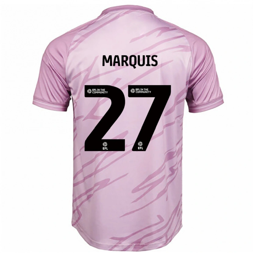 Danxen Kinderen John Marquis #27 Roze Zwart Uitshirt Uittenue 2025/26 T-Shirt België