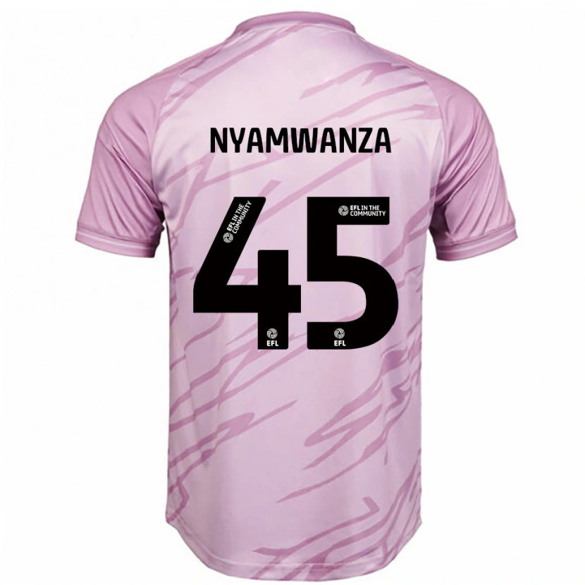 Danxen Kinderen Simba Nyamwanza #45 Roze Zwart Uitshirt Uittenue 2025/26 T-Shirt België