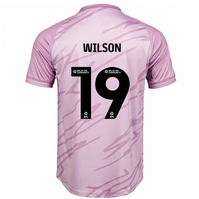 Danxen Kinderen Pip Wilson #19 Roze Zwart Uitshirt Uittenue 2025/26 T-Shirt België