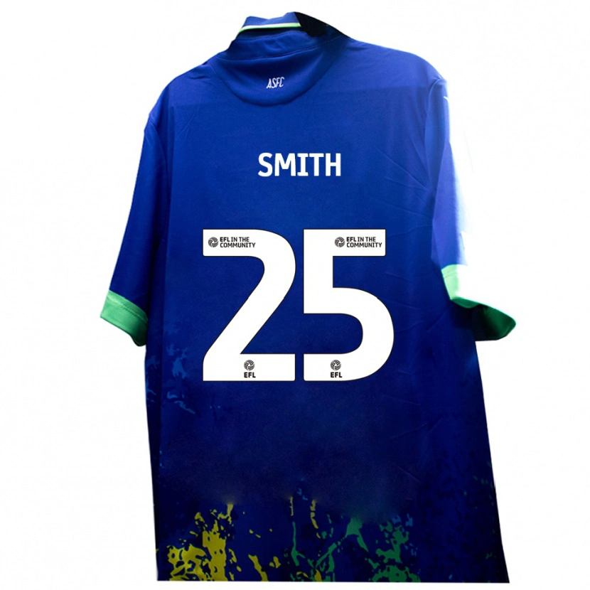 Danxen Kinderen Josh Smith #25 Blauw Geel Uitshirt Uittenue 2025/26 T-Shirt België