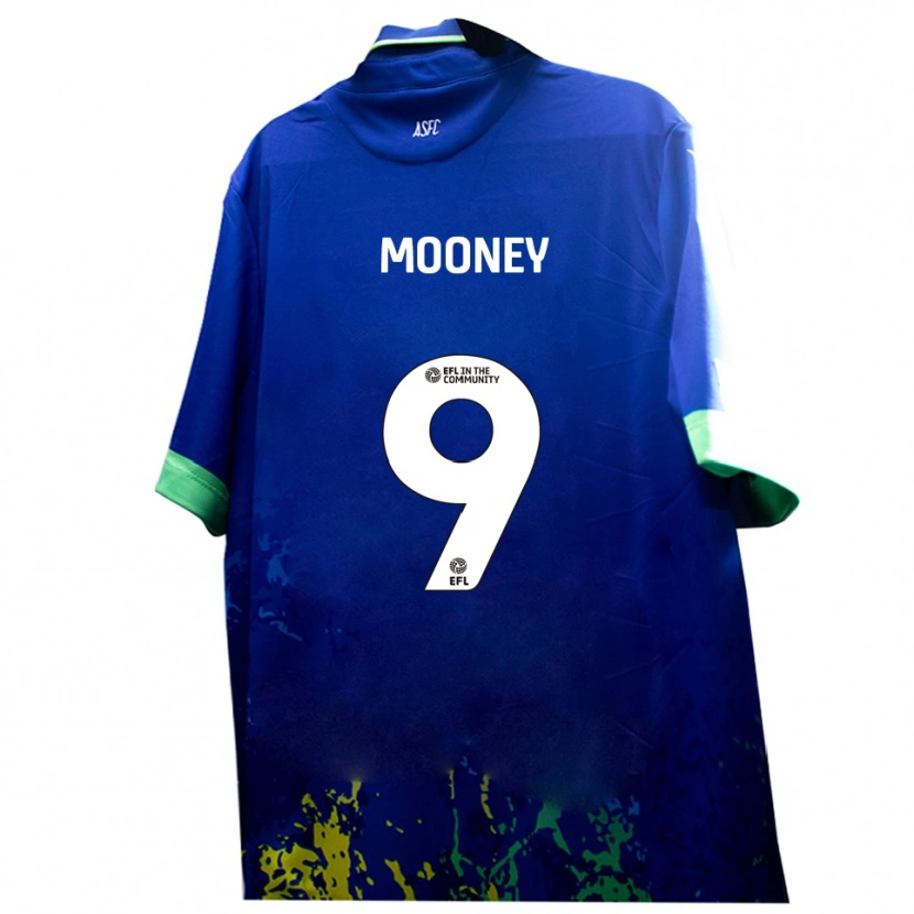 Danxen Kinderen Kelsey Mooney #9 Blauw Geel Uitshirt Uittenue 2025/26 T-Shirt België
