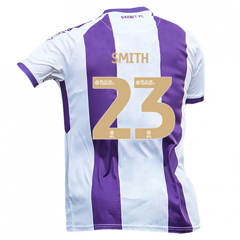 Danxen Kinderen Kane Smith #23 Wit Paars Uitshirt Uittenue 2025/26 T-Shirt België